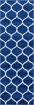 Trellis Mosaic Collection Area Rug -  Pergolatown (Navy Blue)