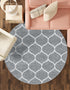 Trellis Mosaic Collection Area Rug -  Pergolatown (Light Gray)