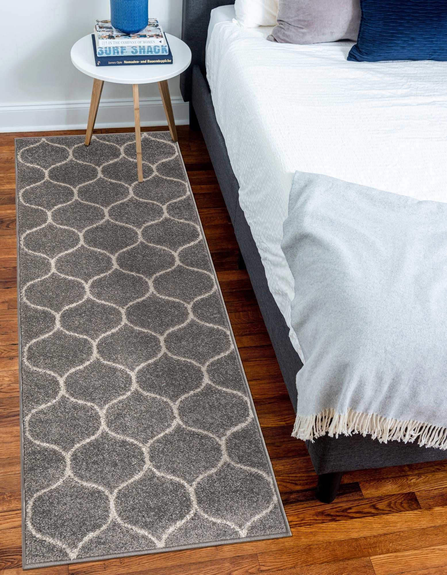 Trellis Mosaic Collection Area Rug -  Pergolatown (Light Gray)