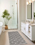 Trellis Mosaic Collection Area Rug -  Pergolatown (Light Gray)