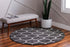 Trellis Mosaic Collection Area Rug -  Pergolatown (Dark Gray)