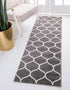 Trellis Mosaic Collection Area Rug -  Pergolatown (Dark Gray)