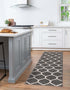 Trellis Mosaic Collection Area Rug -  Pergolatown (Dark Gray)