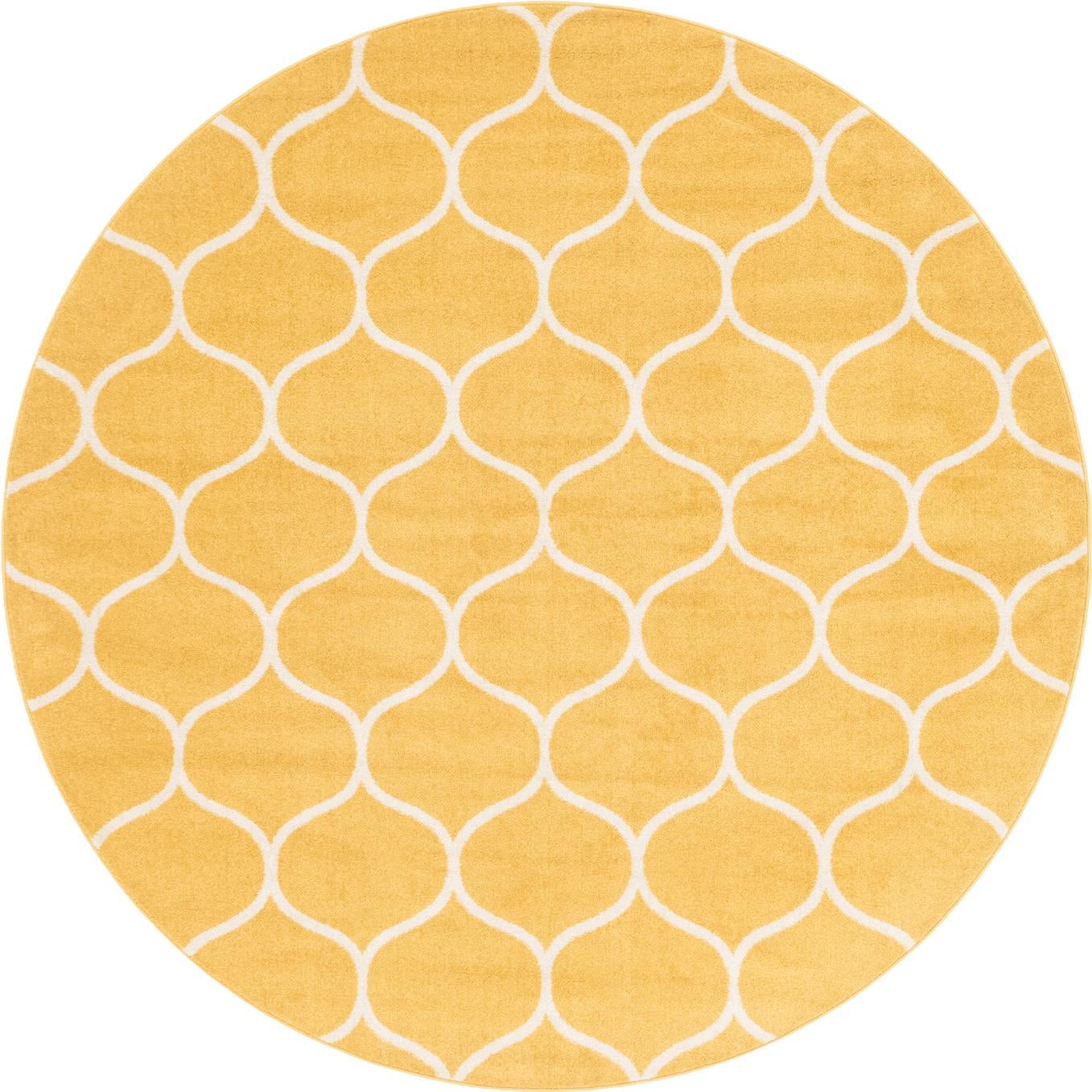 Trellis Mosaic Collection Area Rug -  Pergolatown (Yellow)