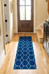 Trellis Mosaic Collection Area Rug - Arborville (Navy Blue)