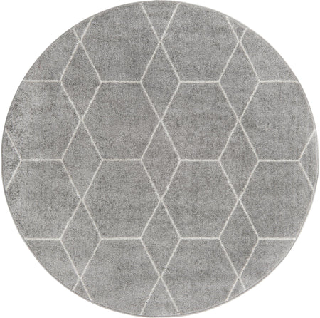 Trellis Mosaic Collection Area Rug - Arborville (Light Gray)