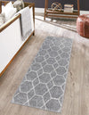 Lattice Garden Collection Area Rug - Arborville (Light Gray) Runner Light Gray  lifestyle 0