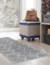 Lattice Garden Collection Area Rug - Arborville (Light Gray) Runner Light Gray  lifestyle 17