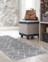 Trellis Mosaic Collection Area Rug - Arborville (Light Gray)