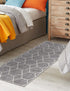 Trellis Mosaic Collection Area Rug - Arborville (Light Gray)