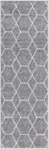 Lattice Garden Collection Area Rug - Arborville (Light Gray) Runner Light Gray Main