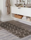 Lattice Garden Collection Area Rug - Arborville (Dark Gray) Runner Dark Gray  lifestyle 5