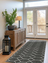 Lattice Garden Collection Area Rug - Arborville (Dark Gray) Runner Dark Gray  lifestyle 32