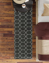 Lattice Garden Collection Area Rug - Arborville (Dark Gray) Runner Dark Gray  lifestyle 42