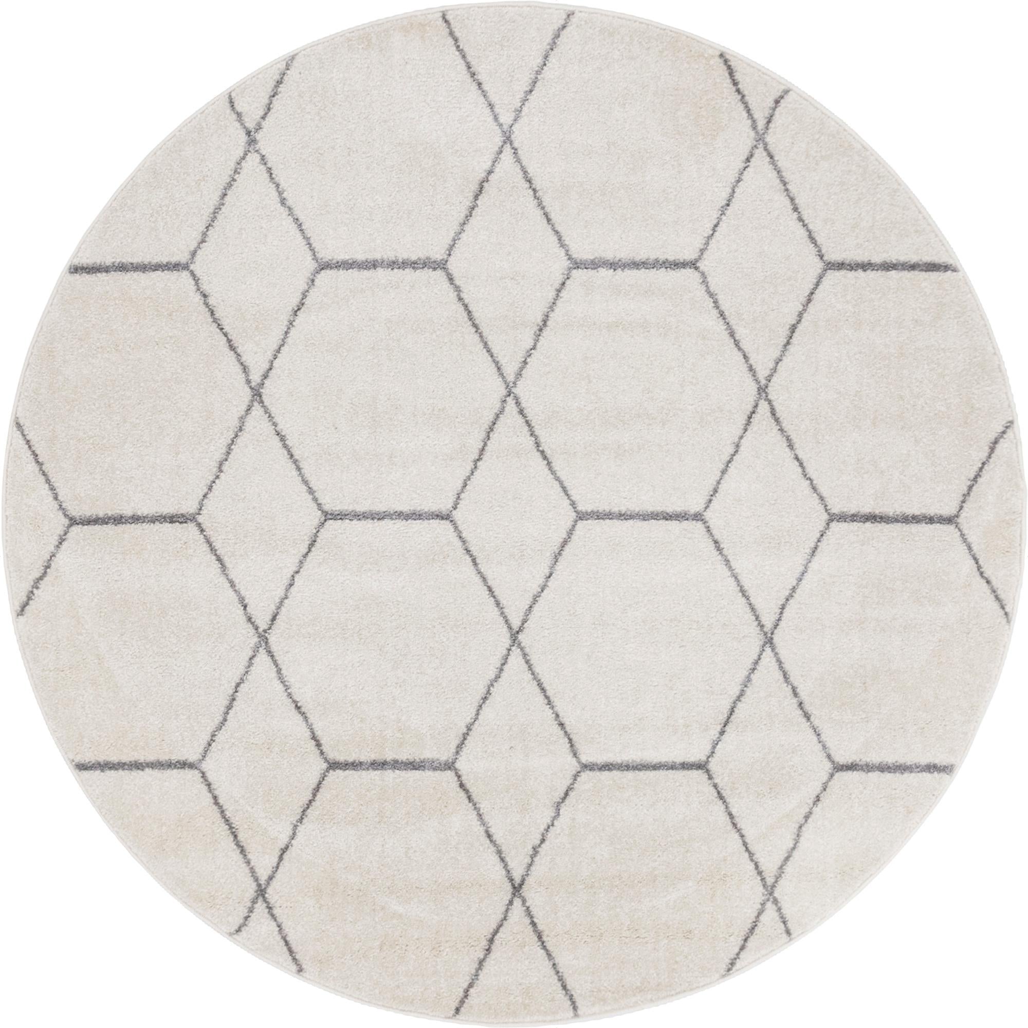 Trellis Mosaic Collection Area Rug - Arborville (Ivory)