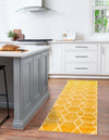 Lattice Garden Collection Area Rug - Arborville (Yellow) Runner Yellow  lifestyle 14