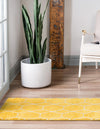 Lattice Garden Collection Area Rug - Arborville (Yellow) Runner Yellow  lifestyle 21