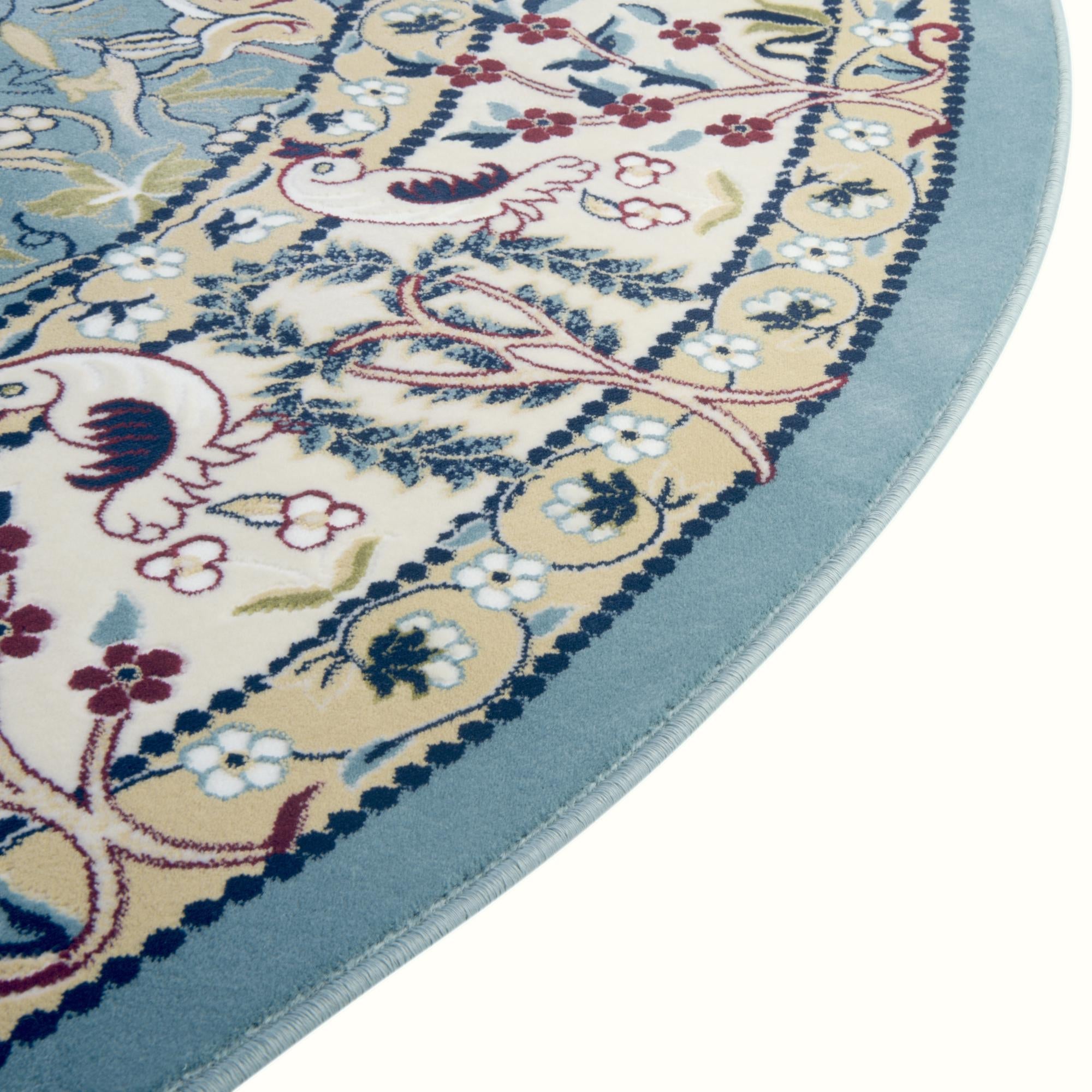 Persian Elegance Collection Area Rug -  Kerman (Blue)