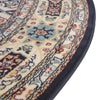 Persian Elegance Collection Area Rug -  Hamedan (Navy Blue) Round Navy Blue  lifestyle 60