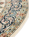 Persian Elegance Collection Area Rug -  Ardabil Round Ivory  lifestyle 72