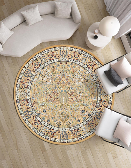 Persian Elegance Collection Area Rug -  Kerman (Beige)