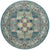 Persian Elegance Collection Area Rug -  Kashan Round Blue  lifestyle 24