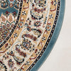 Persian Elegance Collection Area Rug -  Mashhad Round Blue  lifestyle 44