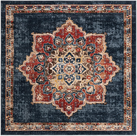 Eden Oasis Collection Area Rug -  Tranquility (Dark Blue)