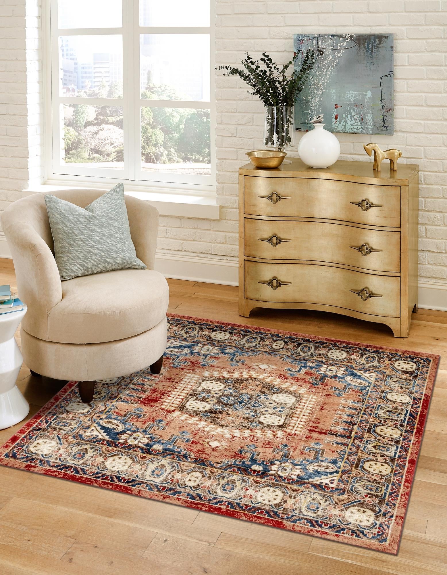 Eden Oasis Collection Area Rug -  Refuge (Terracotta)