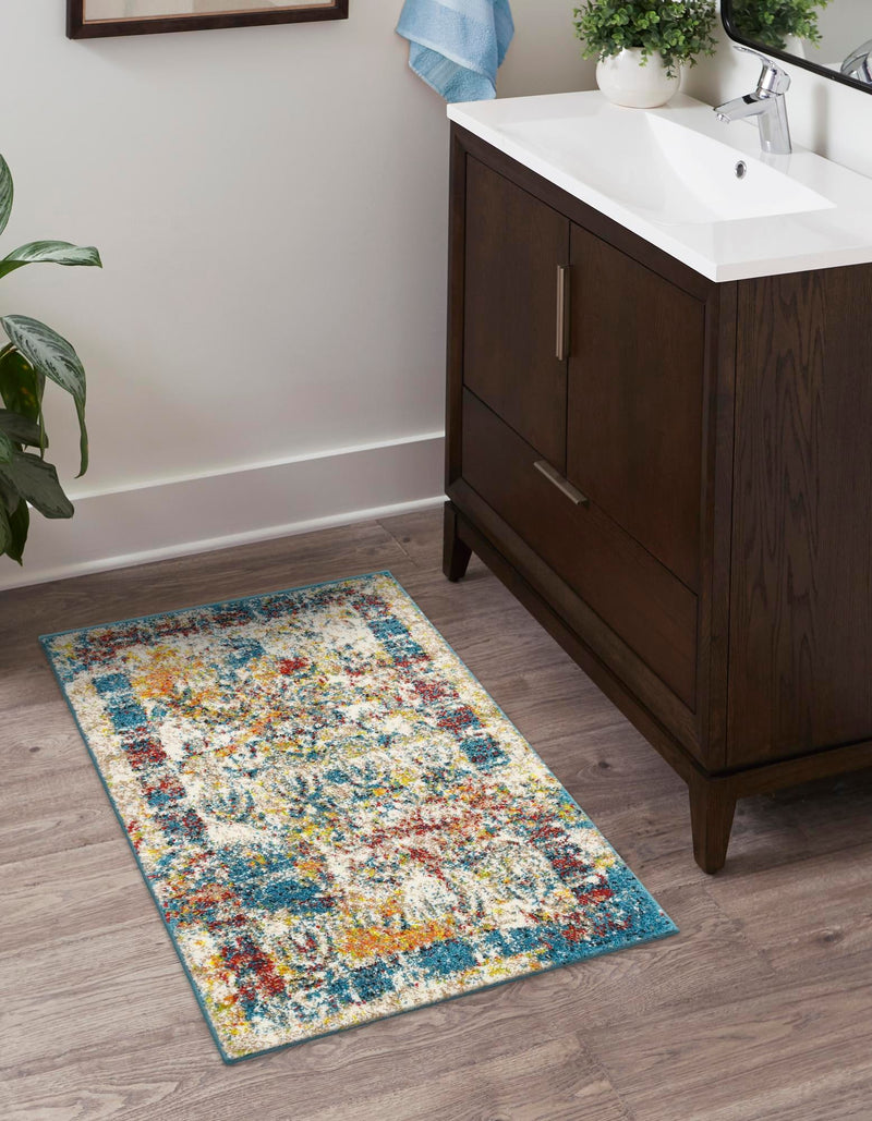 Amalfi Coast Woven Collection Area Rug -  Capri Rectangle Multi  lifestyle 6