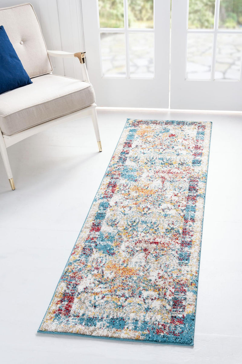 Amalfi Coast Woven Collection Area Rug -  Capri Runner Multi  lifestyle 17