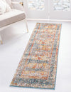 Amalfi Coast Woven Collection Area Rug -  Minori Runner Blue  lifestyle 15