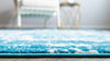 Amalfi Coast Woven Collection Area Rug -  Capri Runner Blue  lifestyle 88