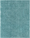 Alpine Plush Collection Area Rug -  Cortina (Aqua) Rectangle Aqua Main