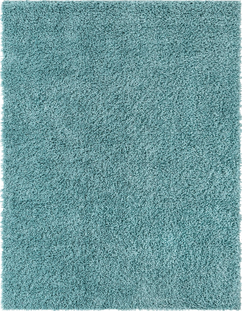 Alpine Plush Collection Area Rug -  Cortina (Aqua) Rectangle Aqua Main