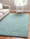 Alpine Plush Collection Area Rug -  Cortina (Aqua) Rectangle Aqua  lifestyle 2