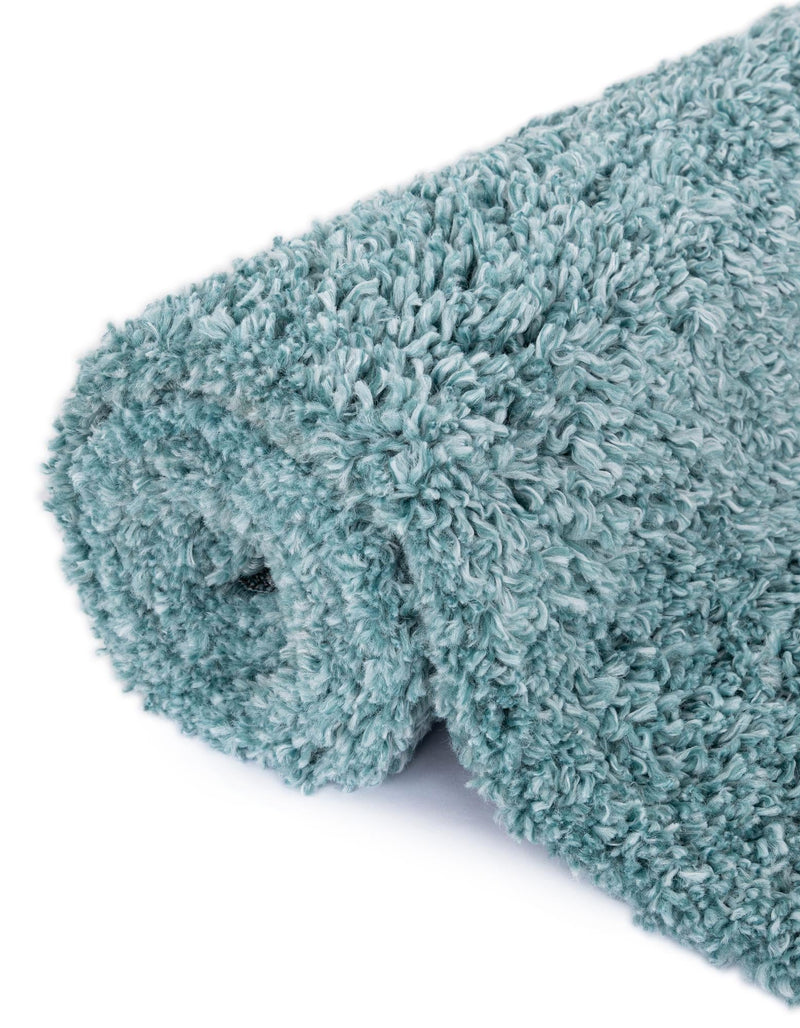 Alpine Plush Collection Area Rug -  Cortina (Aqua) Rectangle Aqua  lifestyle 6