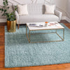 Alpine Plush Collection Area Rug -  Cortina (Aqua) Square Aqua  lifestyle 7