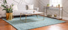 Alpine Plush Collection Area Rug -  Cortina (Aqua) Square Aqua  lifestyle 12