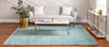 Alpine Plush Collection Area Rug -  Cortina (Aqua) Square Aqua  lifestyle 16