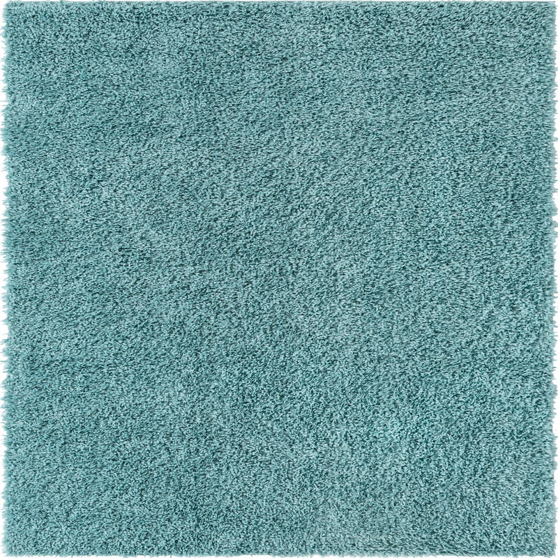 Alpine Plush Collection Area Rug -  Cortina (Aqua) Square Aqua  lifestyle 2