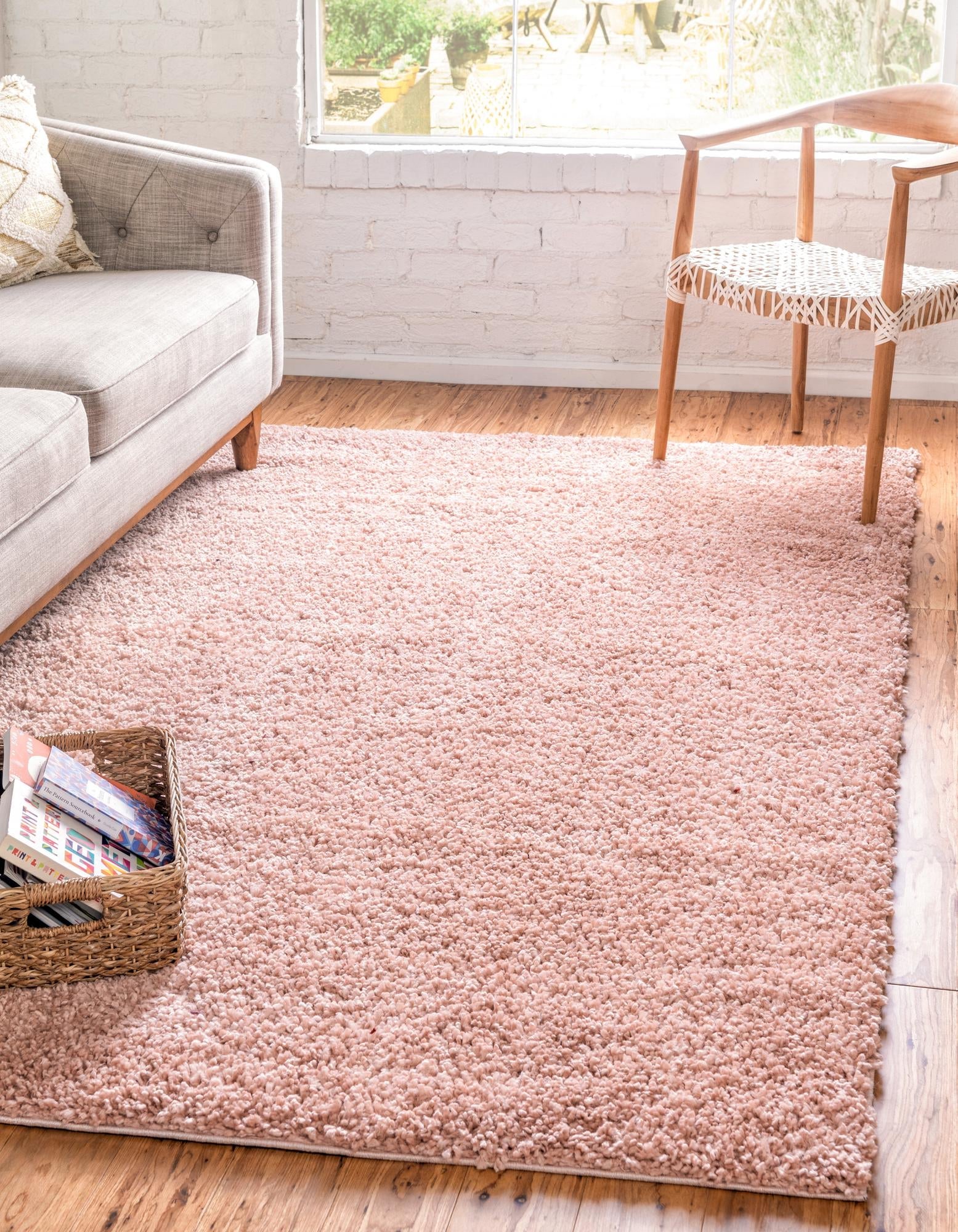 Alpine Plush Collection Area Rug -  Cortina (Dusty Rose)