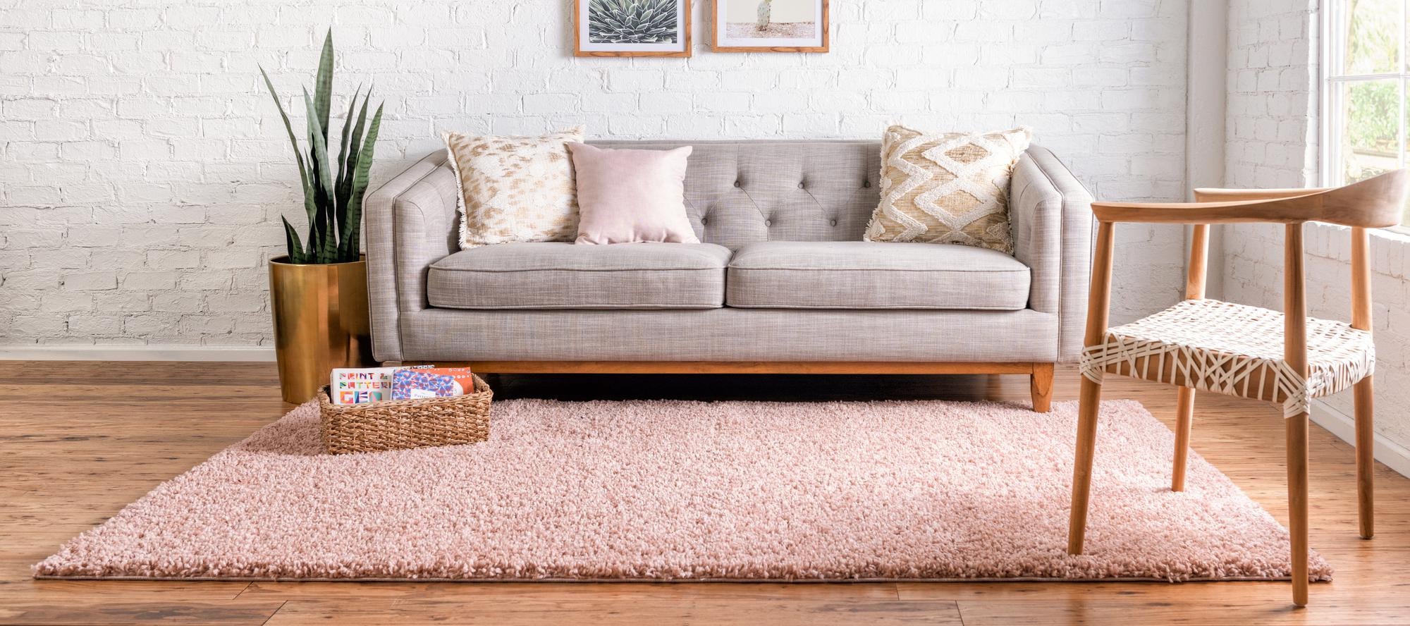 Alpine Plush Collection Area Rug -  Cortina (Dusty Rose)