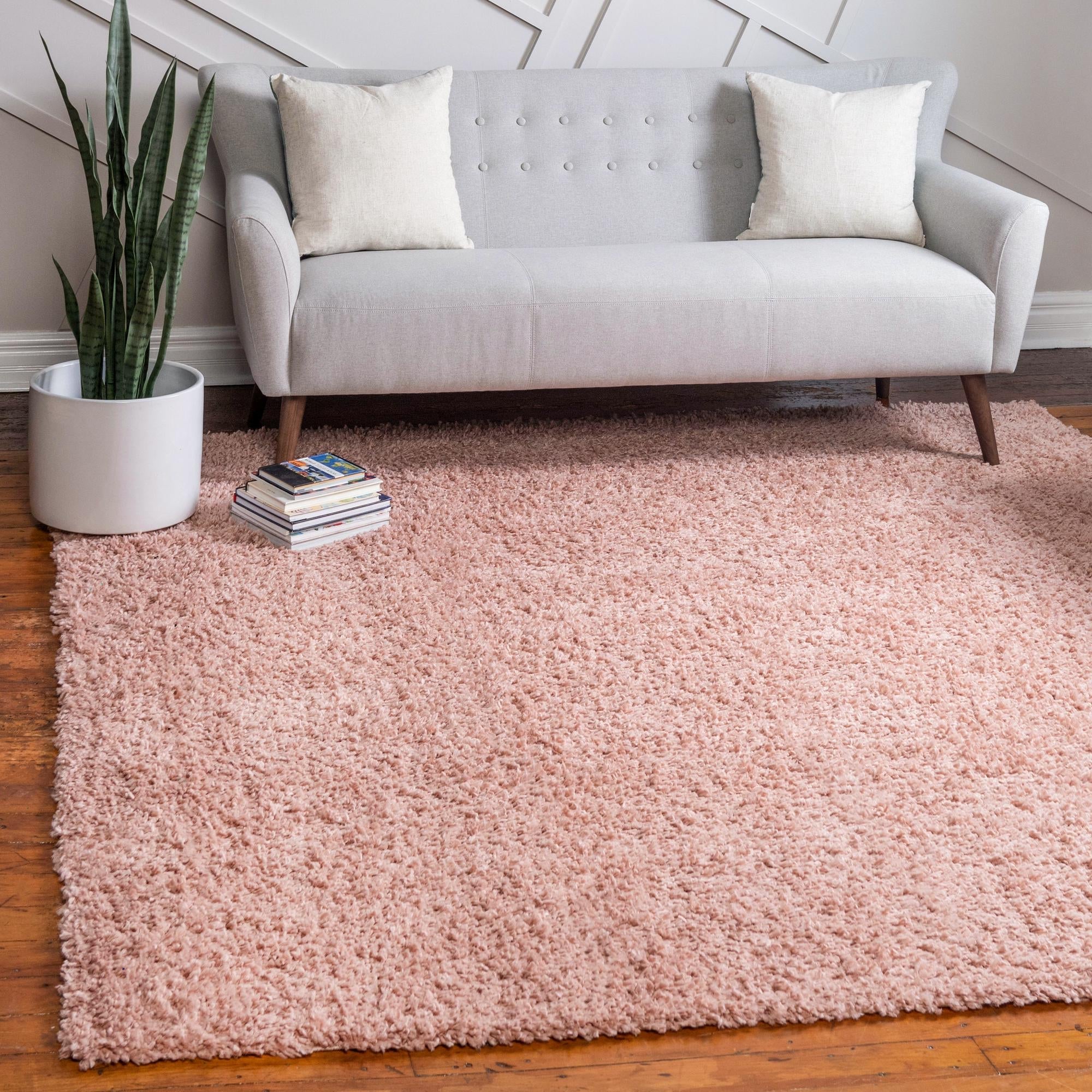 Alpine Plush Collection Area Rug -  Cortina (Dusty Rose)