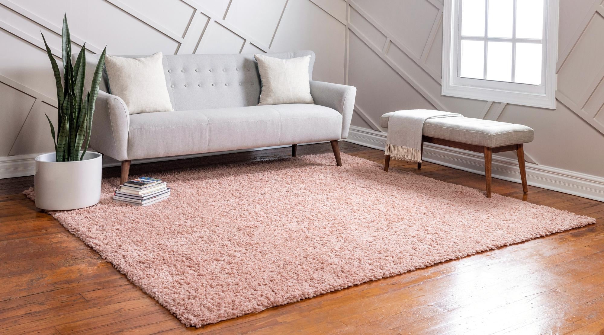 Alpine Plush Collection Area Rug -  Cortina (Dusty Rose)