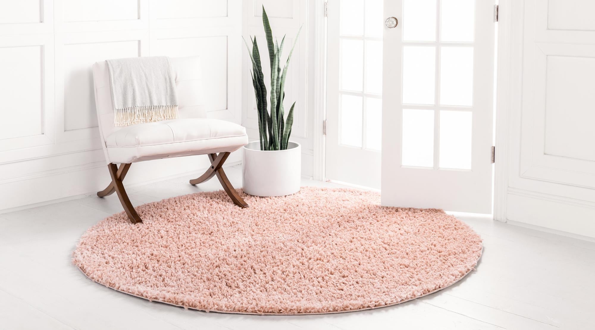 Alpine Plush Collection Area Rug -  Cortina (Dusty Rose)