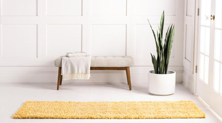 Alpine Plush Collection Area Rug -  Cortina (Sun Yellow)