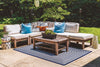 Catalina Cove Outdoor Collection Area Rug - Avalon Rectangle Navy Blue  lifestyle 40