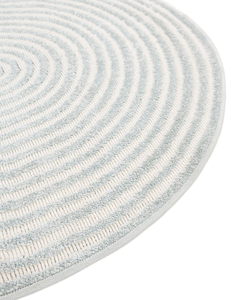 Catalina Cove Outdoor Collection Area Rug - Avalon Round Light Blue  lifestyle 95