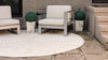 Catalina Cove Outdoor Collection Area Rug - Avalon Round Beige  lifestyle 69